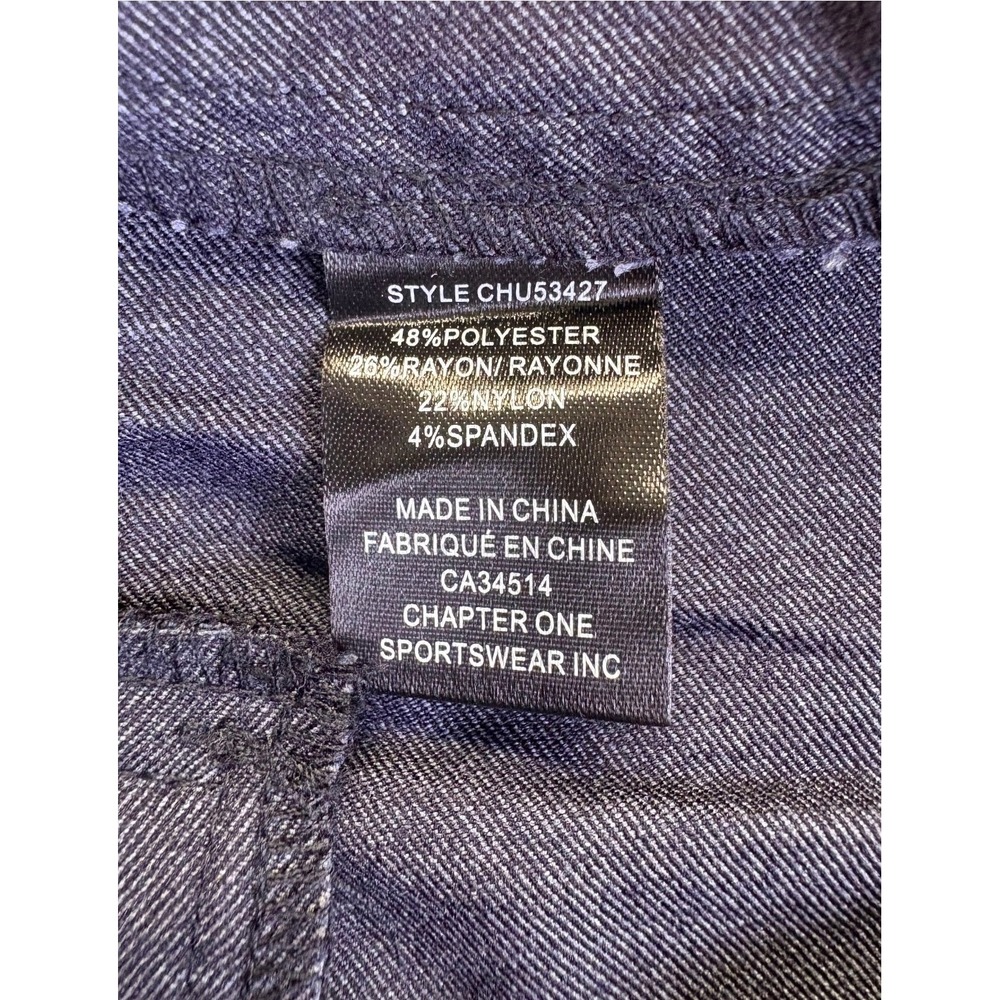 NWT Jones New York Jones & Co Women 1X Navy Blue Pull On Slim Leg Pants Career - Picture 7 of 11